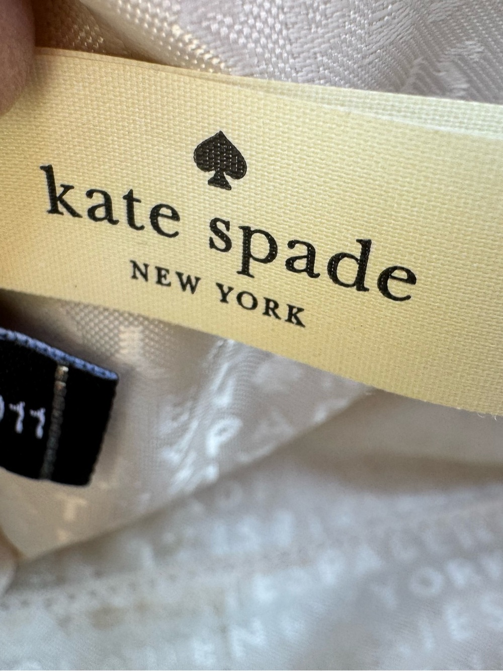 Kate Spade New York Ostrich Embossed Leather Satchel Crossbody Ivory Cream 2015 - Picture 12 of 12